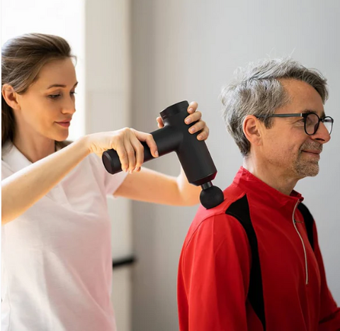 Pistola masajeadora muscular